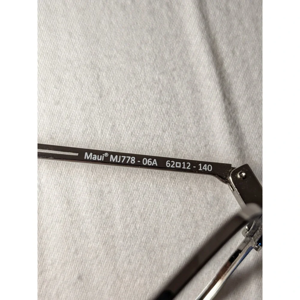 Maui Jim Kami MJ 778-06A Silver Aviator Sunglasses Frames 62-12-140